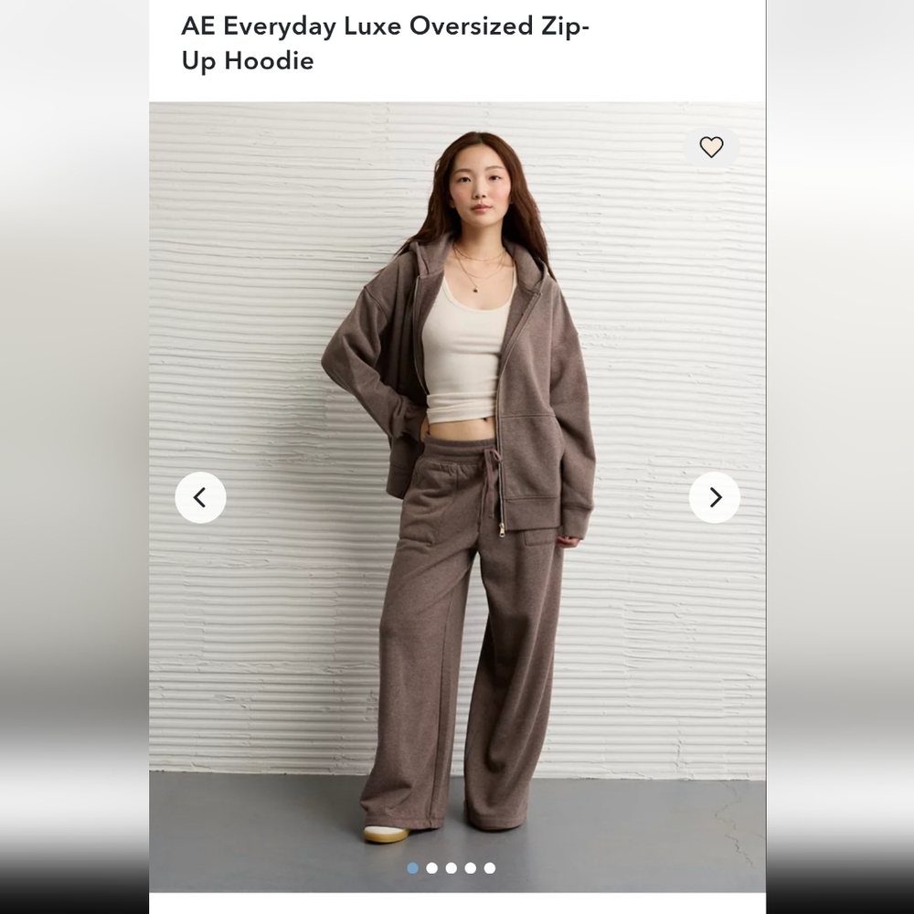NWT American Eagle Everyday Luxe Zip-Up Hoodie